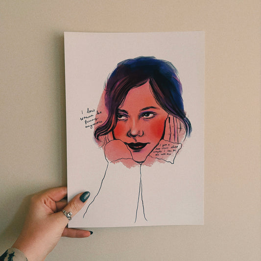 Lucy Dacus A4 Art Print