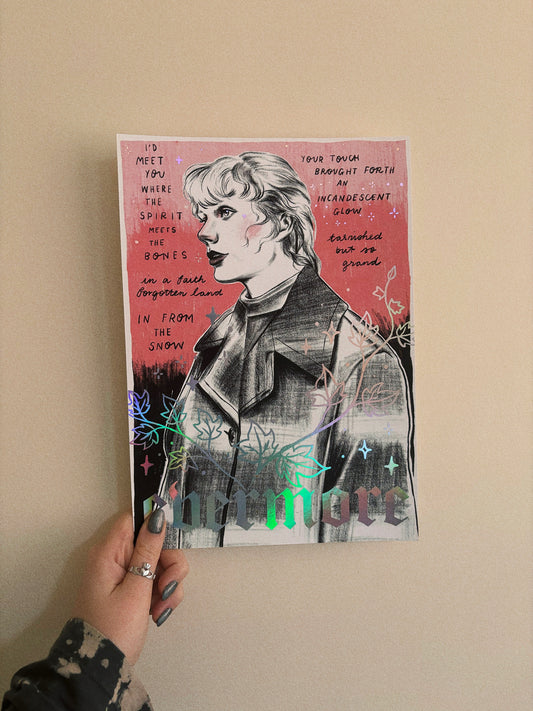 Evermore - Ivy - Taylor Swift - Holographic A4 Art Print