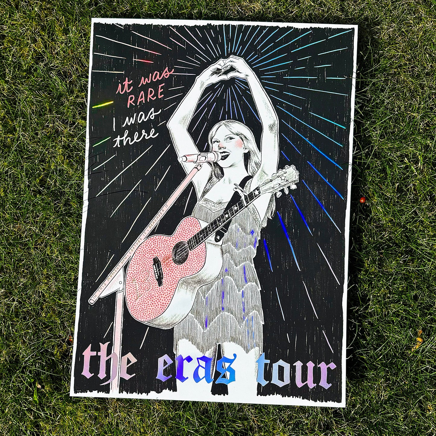 The Eras Tour - Taylor Swift - A4 Holographic Art Print