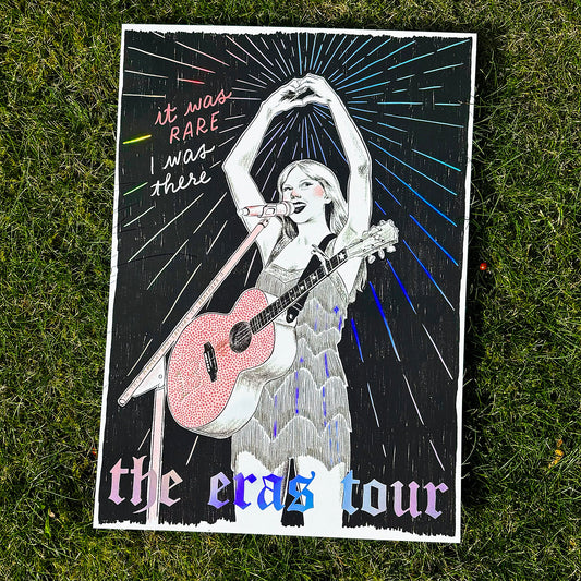 The Eras Tour - Taylor Swift - A4 Holographic Art Print