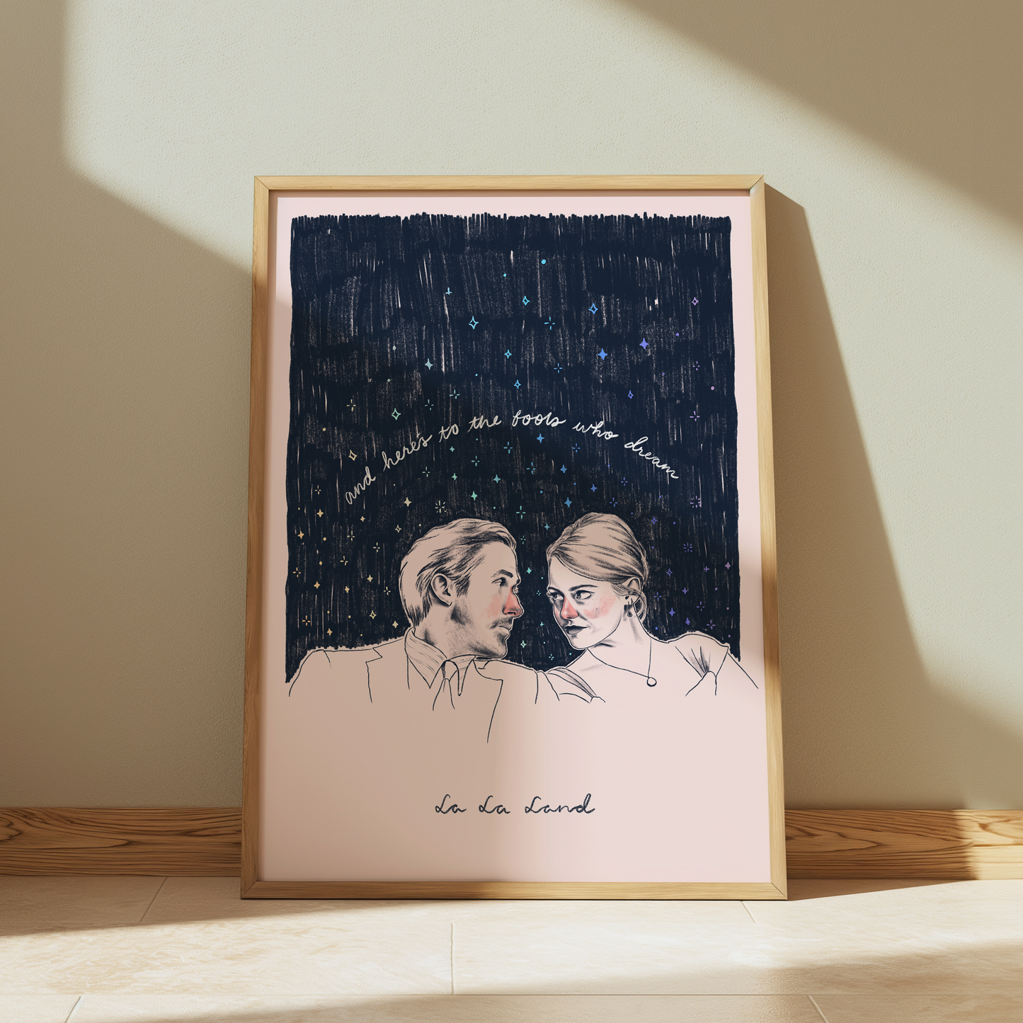 La La Land a4 foiled art print