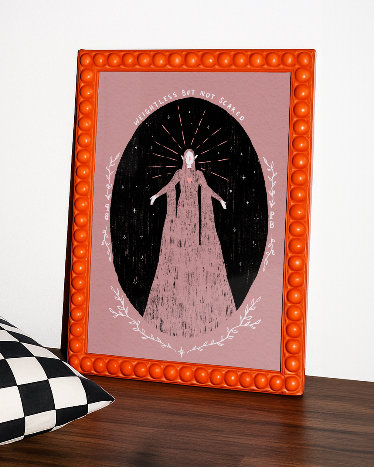 Phoebe Bridgers 'weightless but not scared' a4 art print