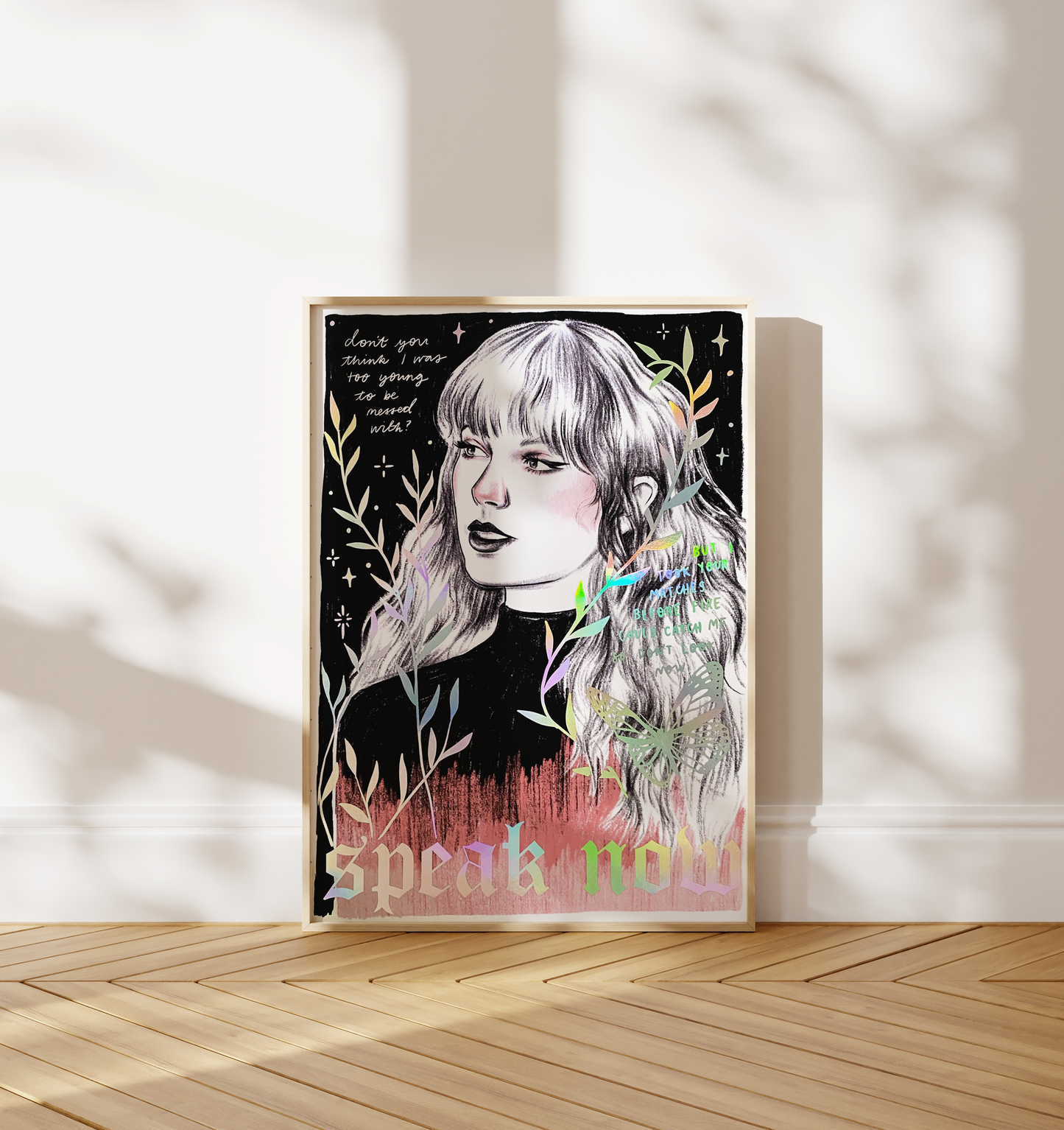 Speak Now - Dear John - Taylor Swift - Holographic A4 Art Print