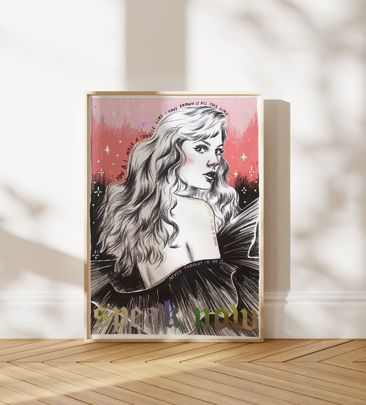 Speak Now - Haunted - Taylor Swift - Holographic A4 Art Print