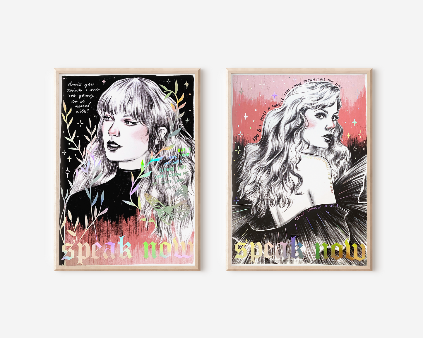 Speak Now - Haunted - Taylor Swift - Holographic A4 Art Print