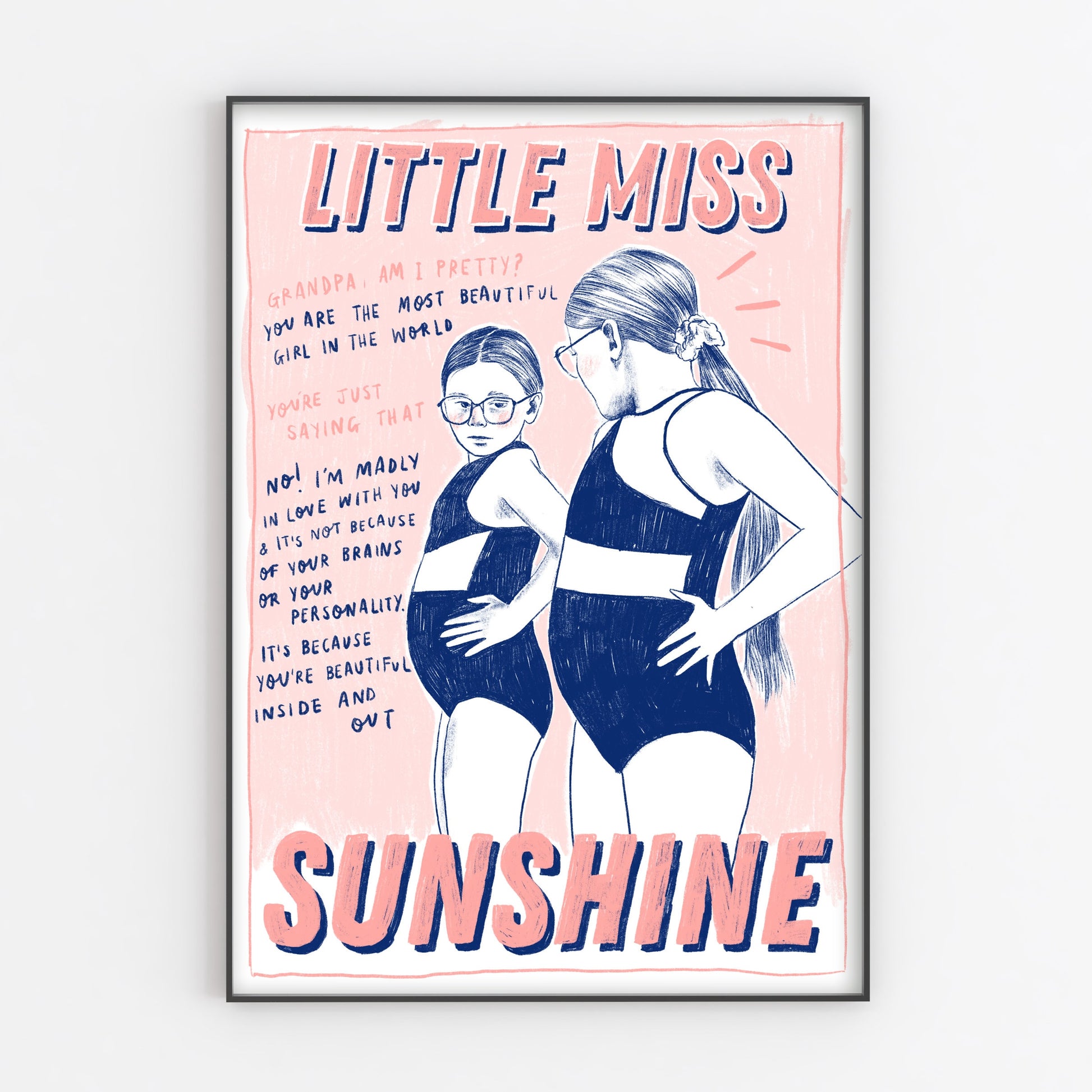 Little Miss Sunshine A4 Art Print