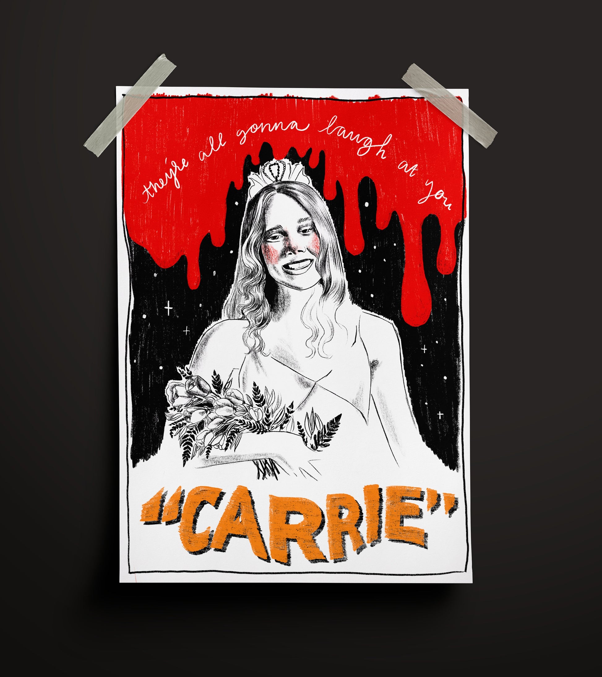Carrie A4 Art Print