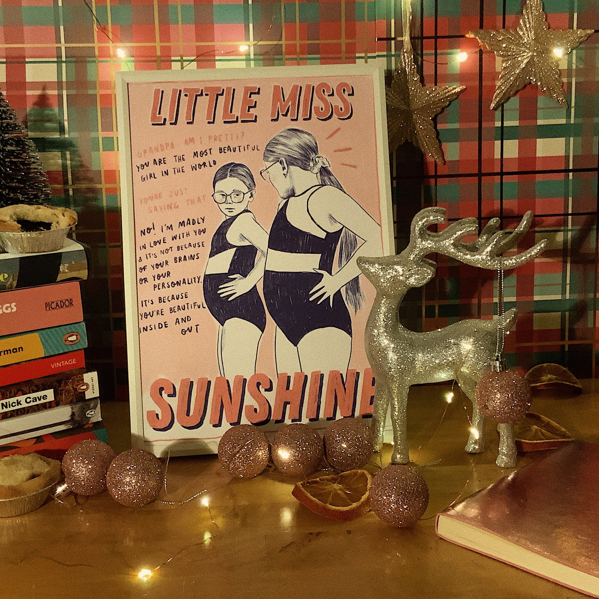 Little Miss Sunshine A4 Art Print