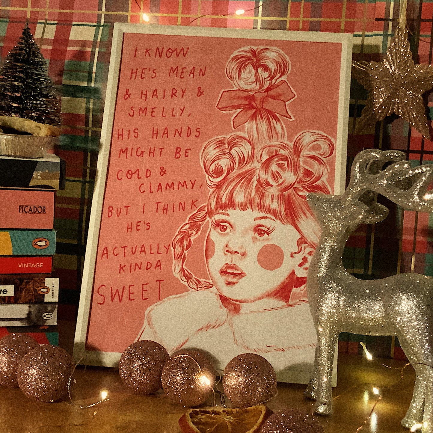 The Grinch ‘Cindy Lou Who’ a4 Christmas print