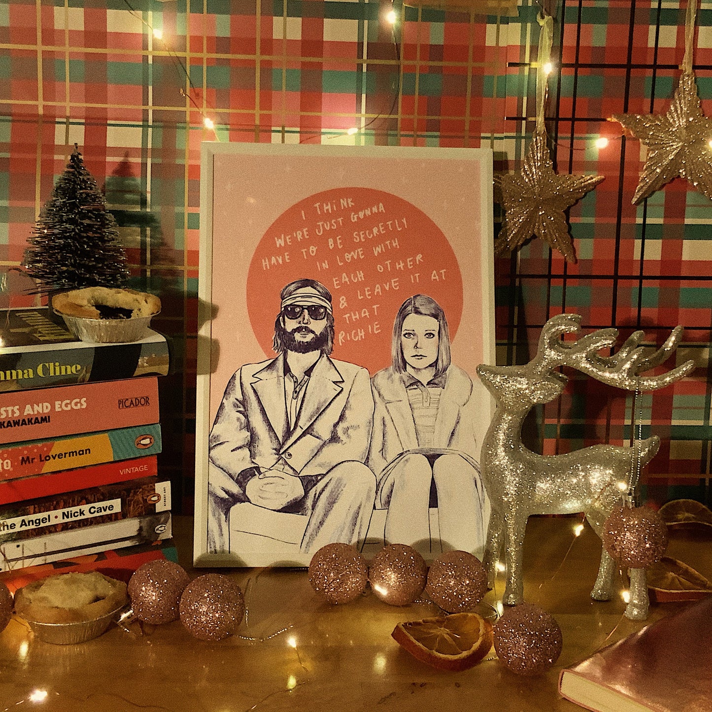 Royal Tenenbaums Richie and Margot a4 print