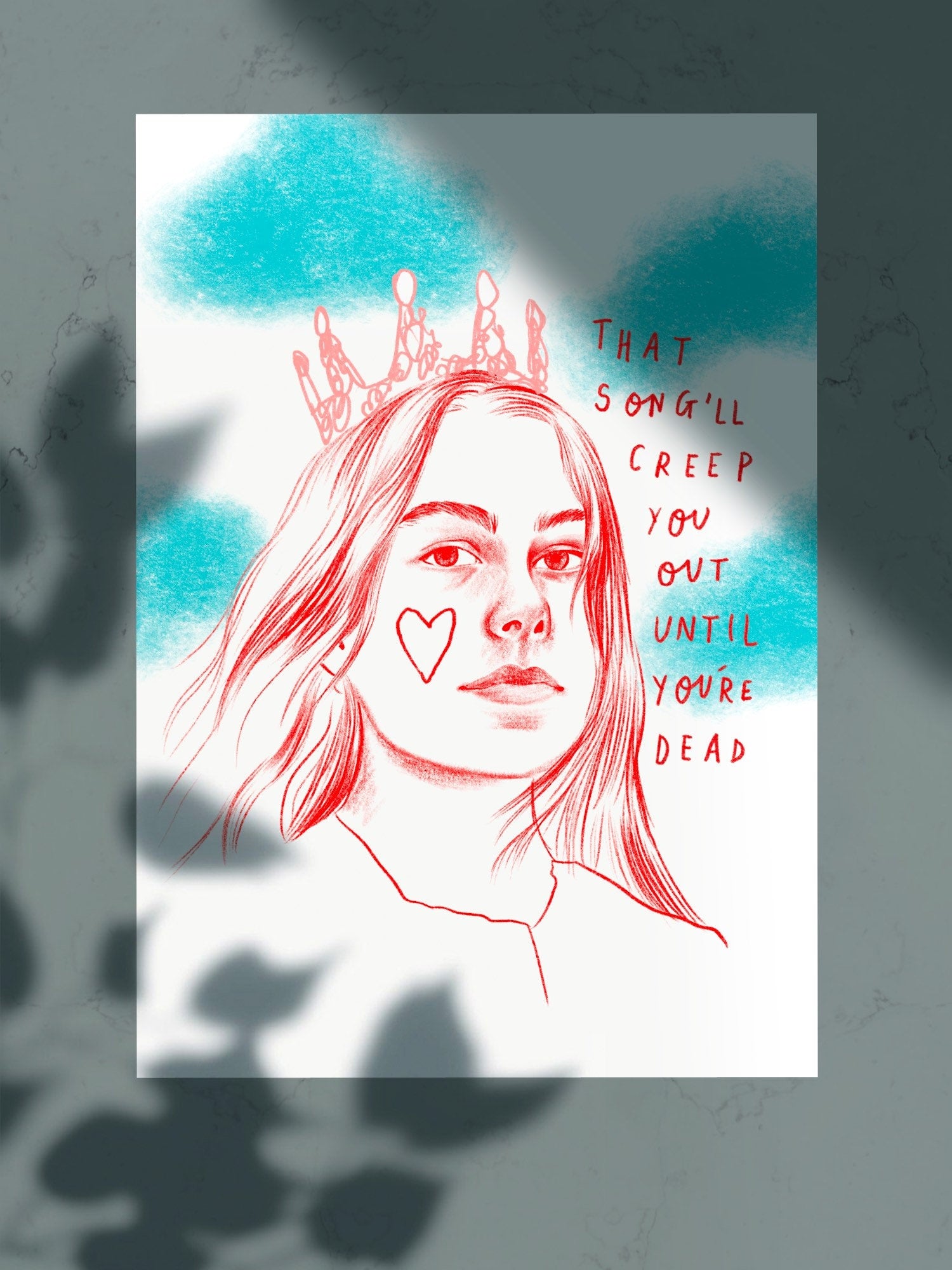 Phoebe Bridgers A4 Art print