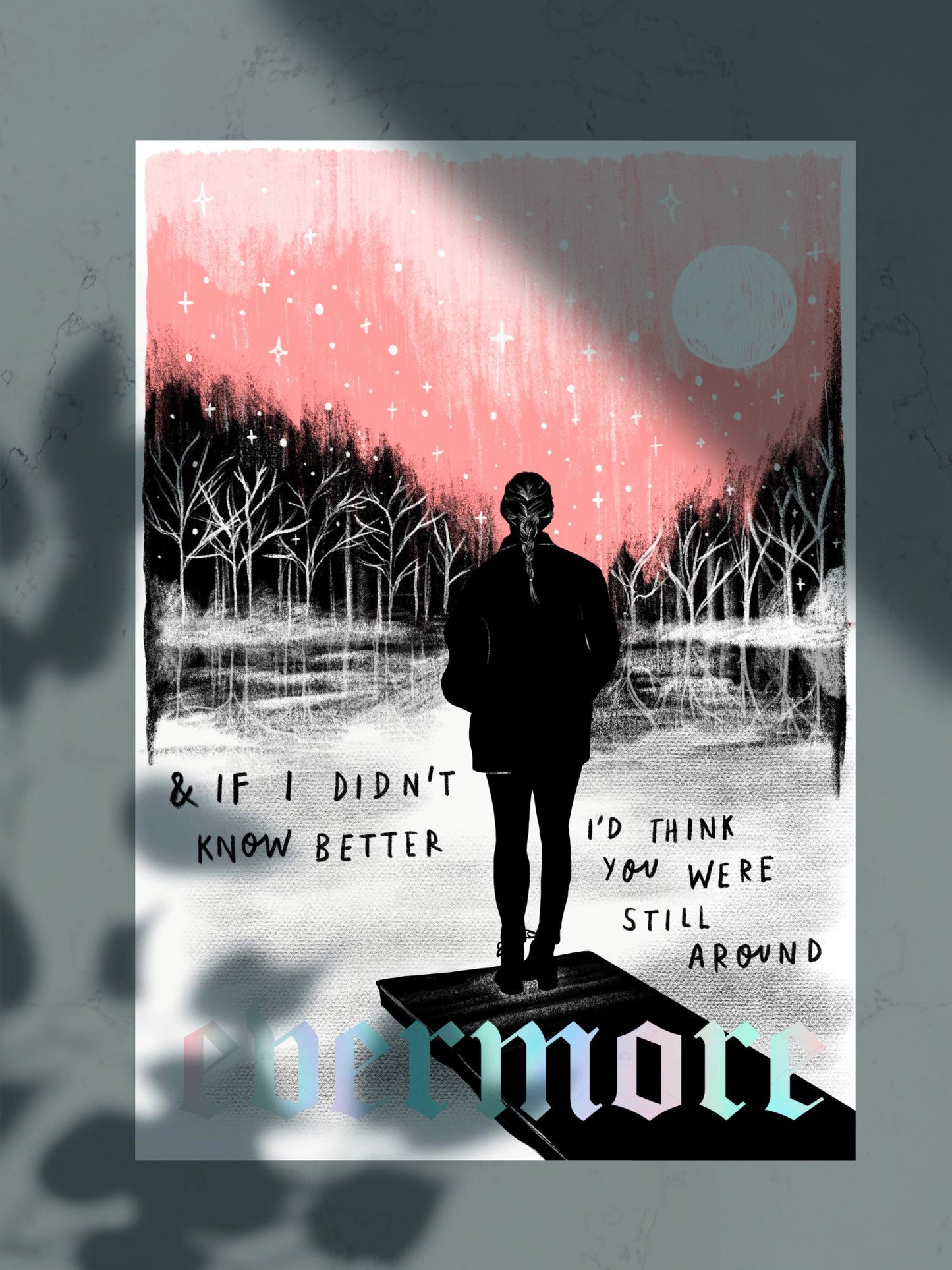 Evermore A4 Foiled Art Print - Marjorie