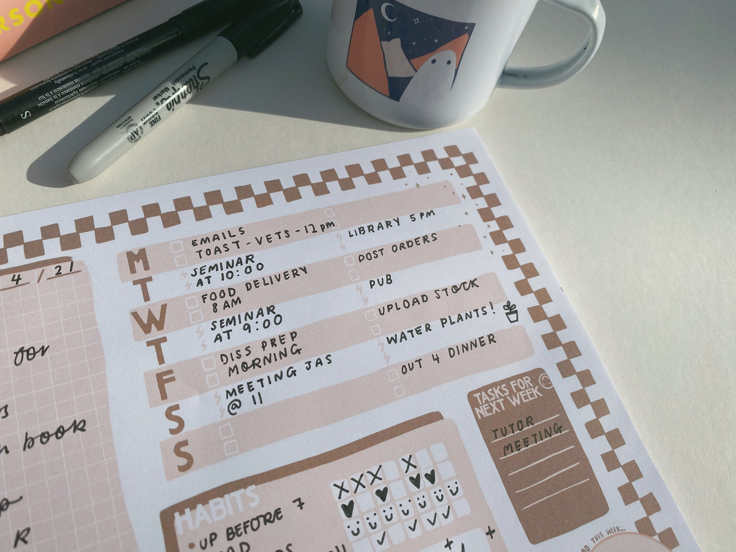 Desk Planner Weekly/Undated A4