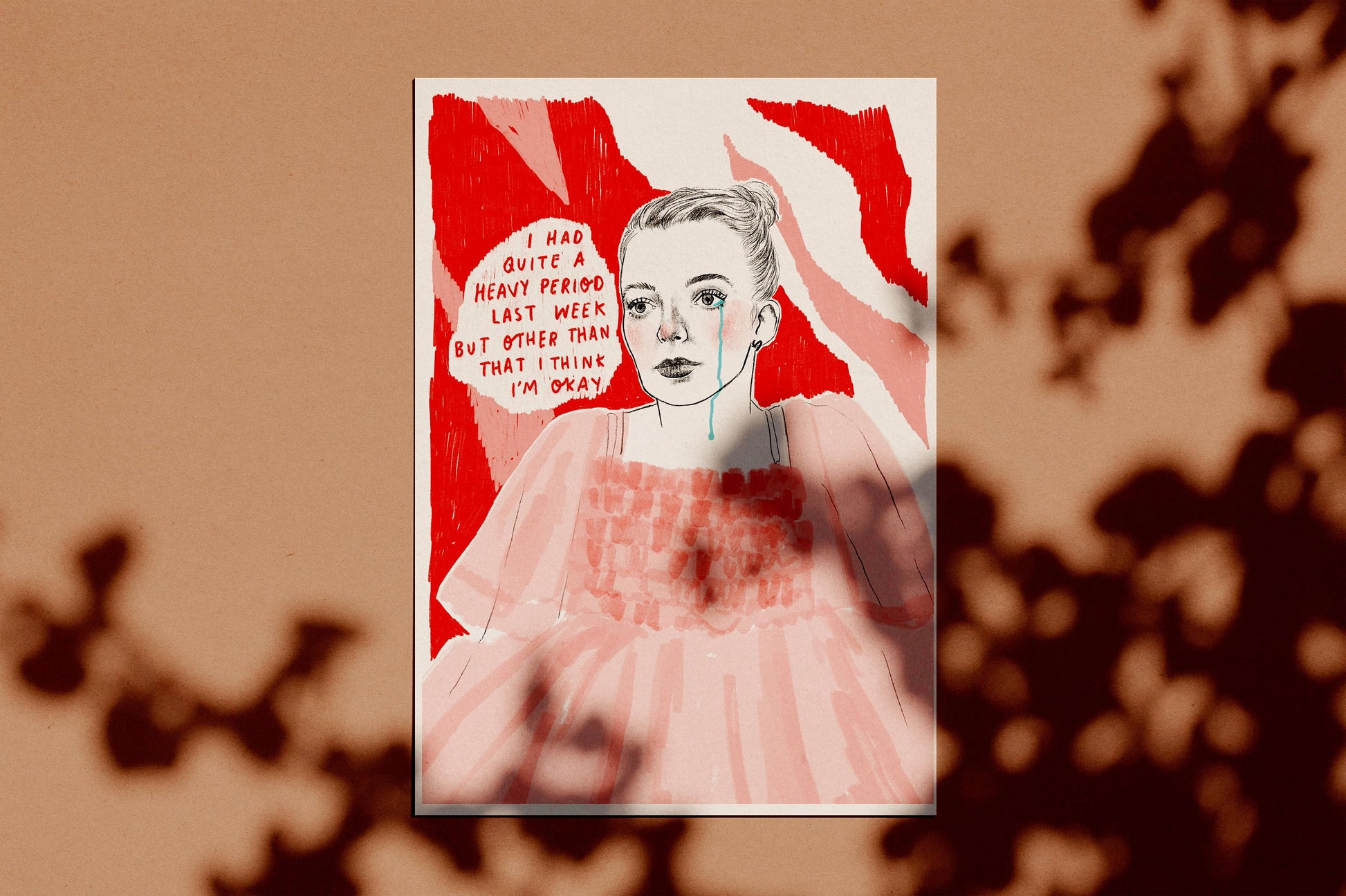 Killing Eve A4 print - Villanelle's Period