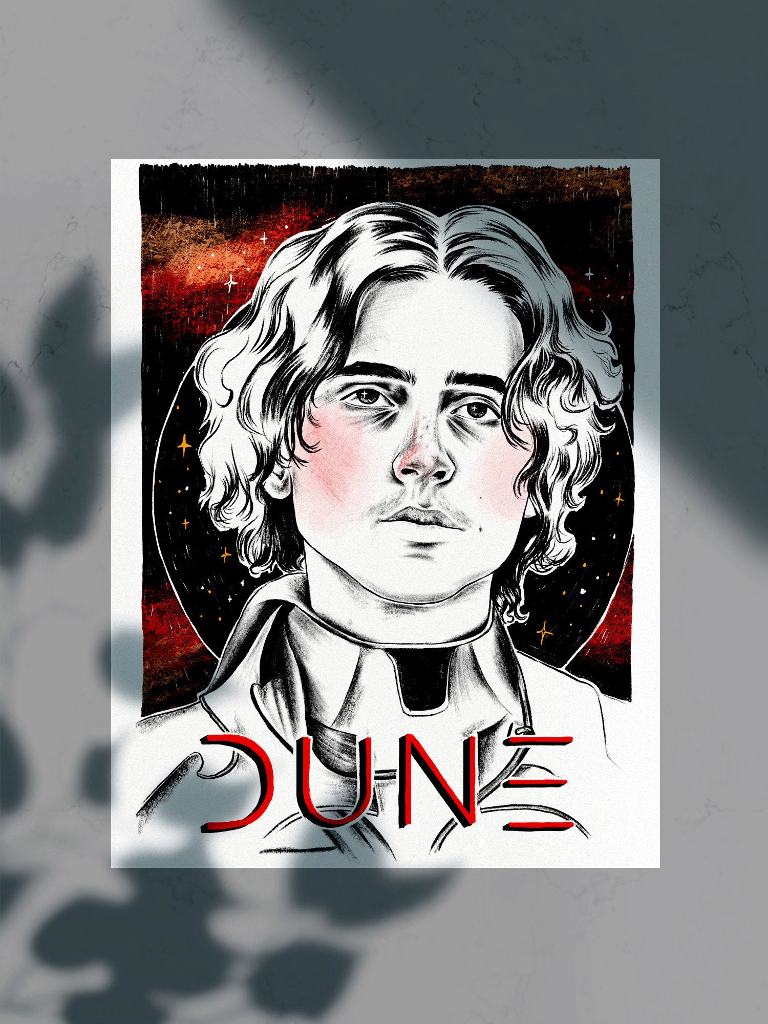 Dune - Timothee Chalamet A4 Art Print