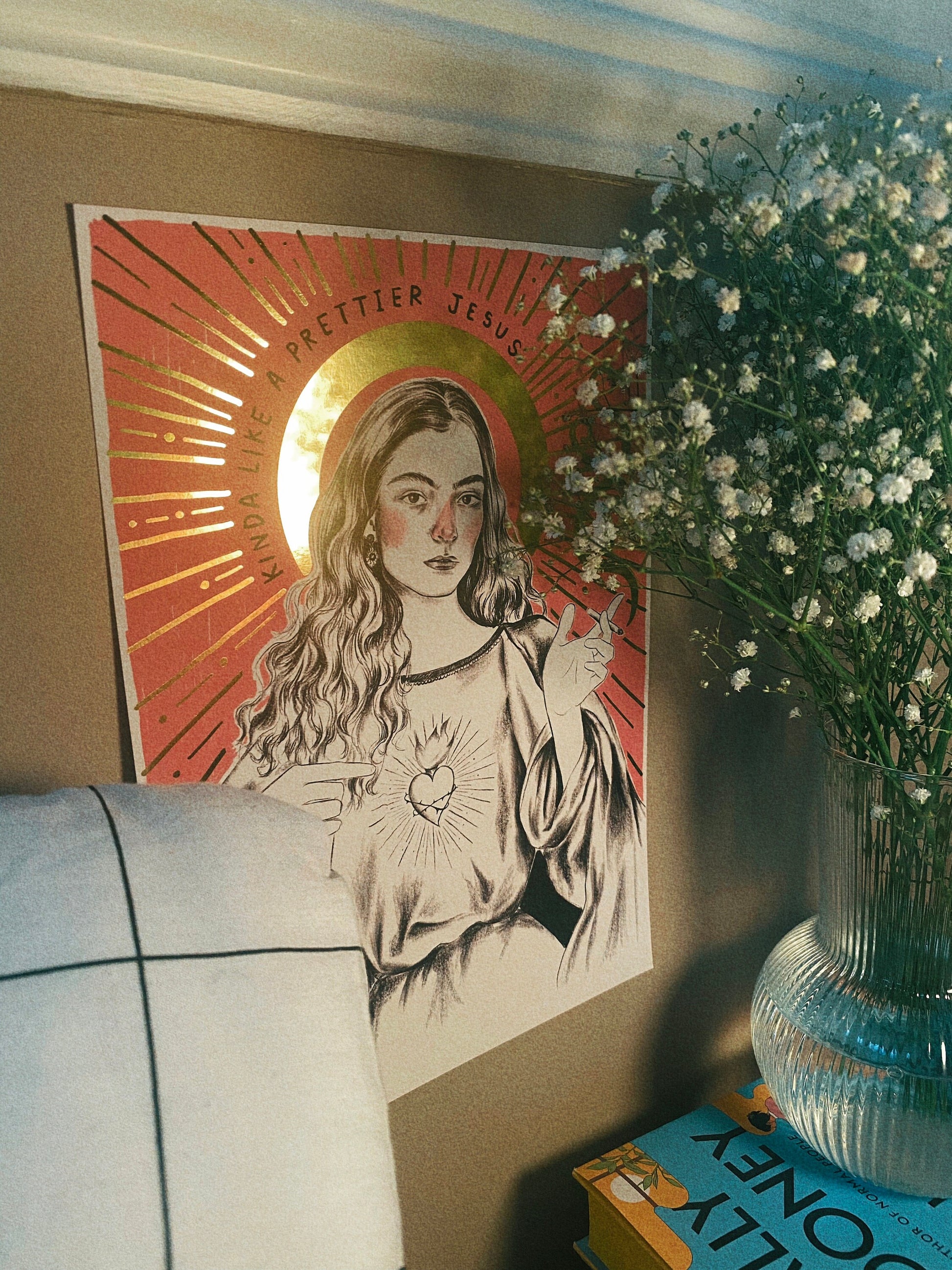 Lorde 'Prettier Jesus' Foiled Print - Solar Power A4