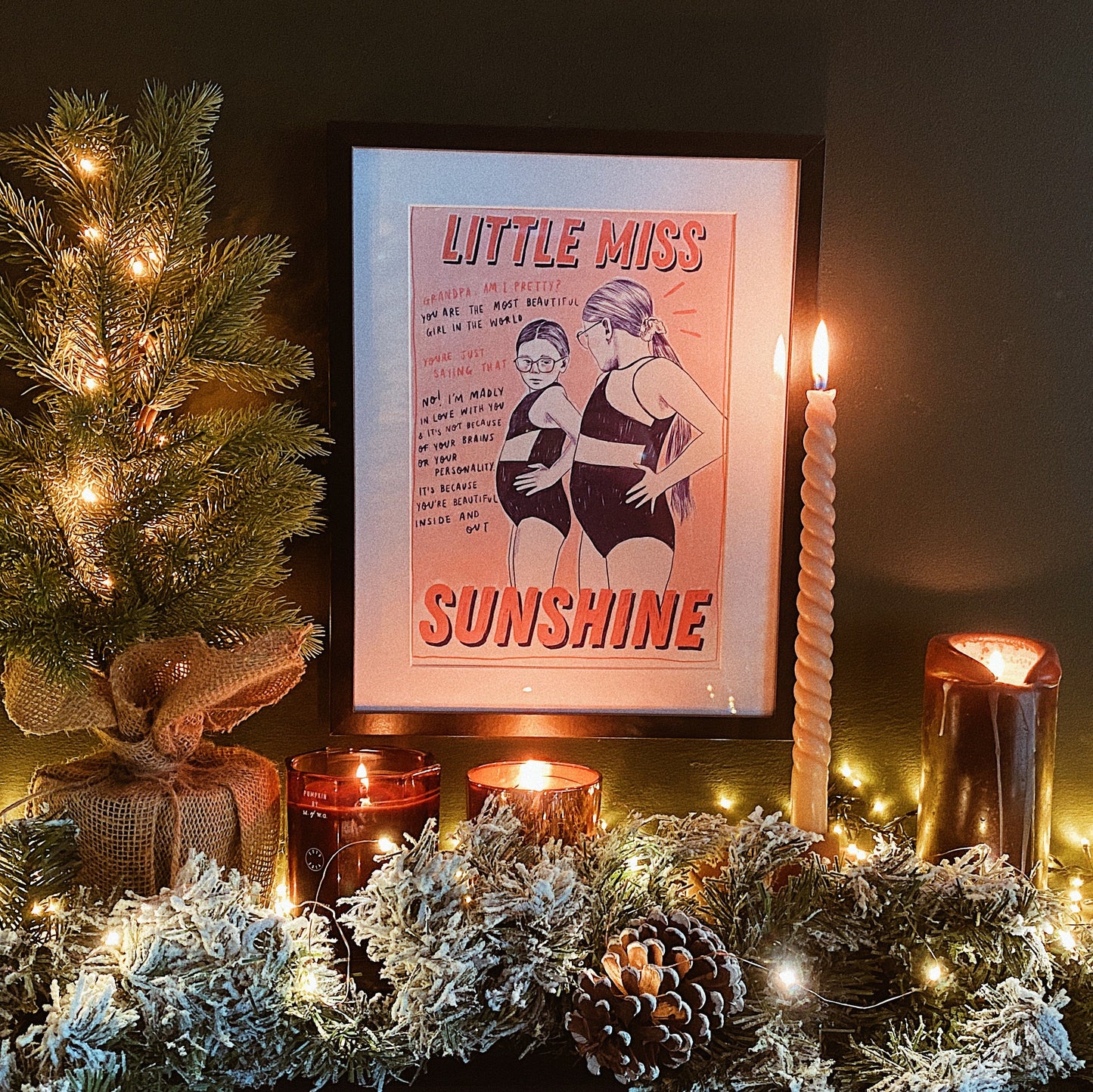 Little Miss Sunshine A4 Art Print