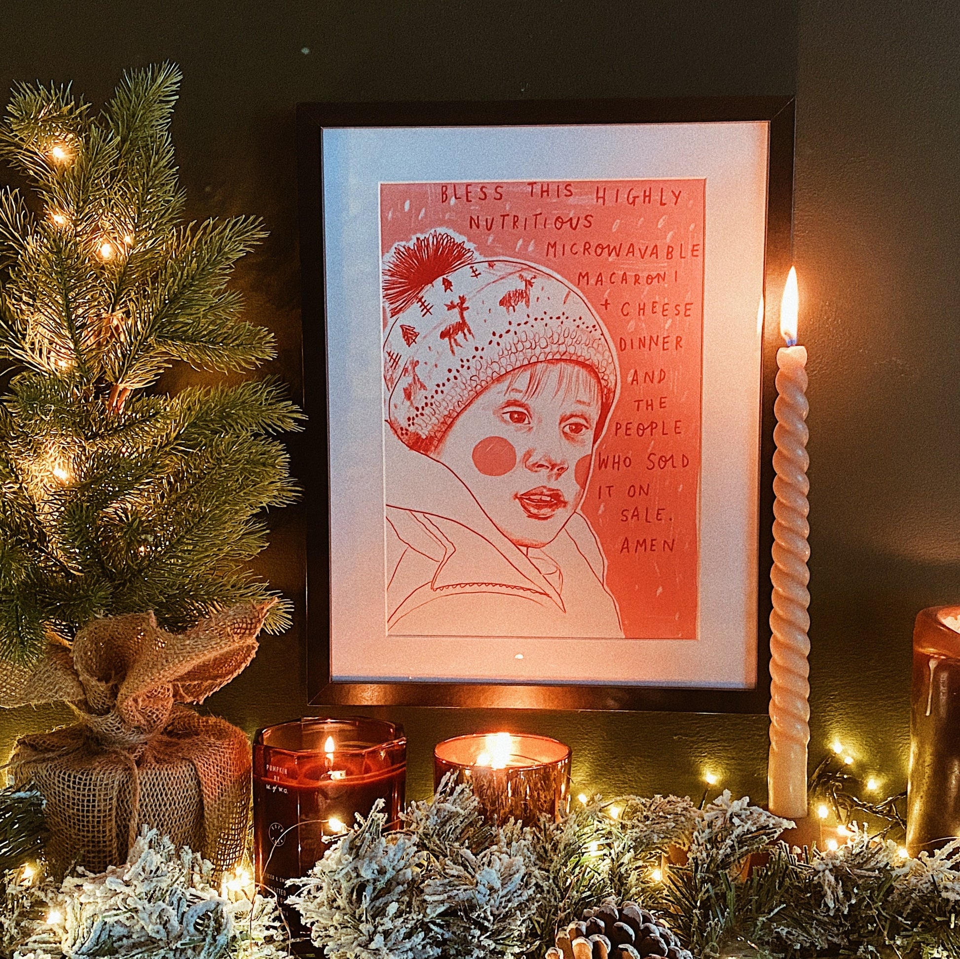 Home Alone A4 Art Print