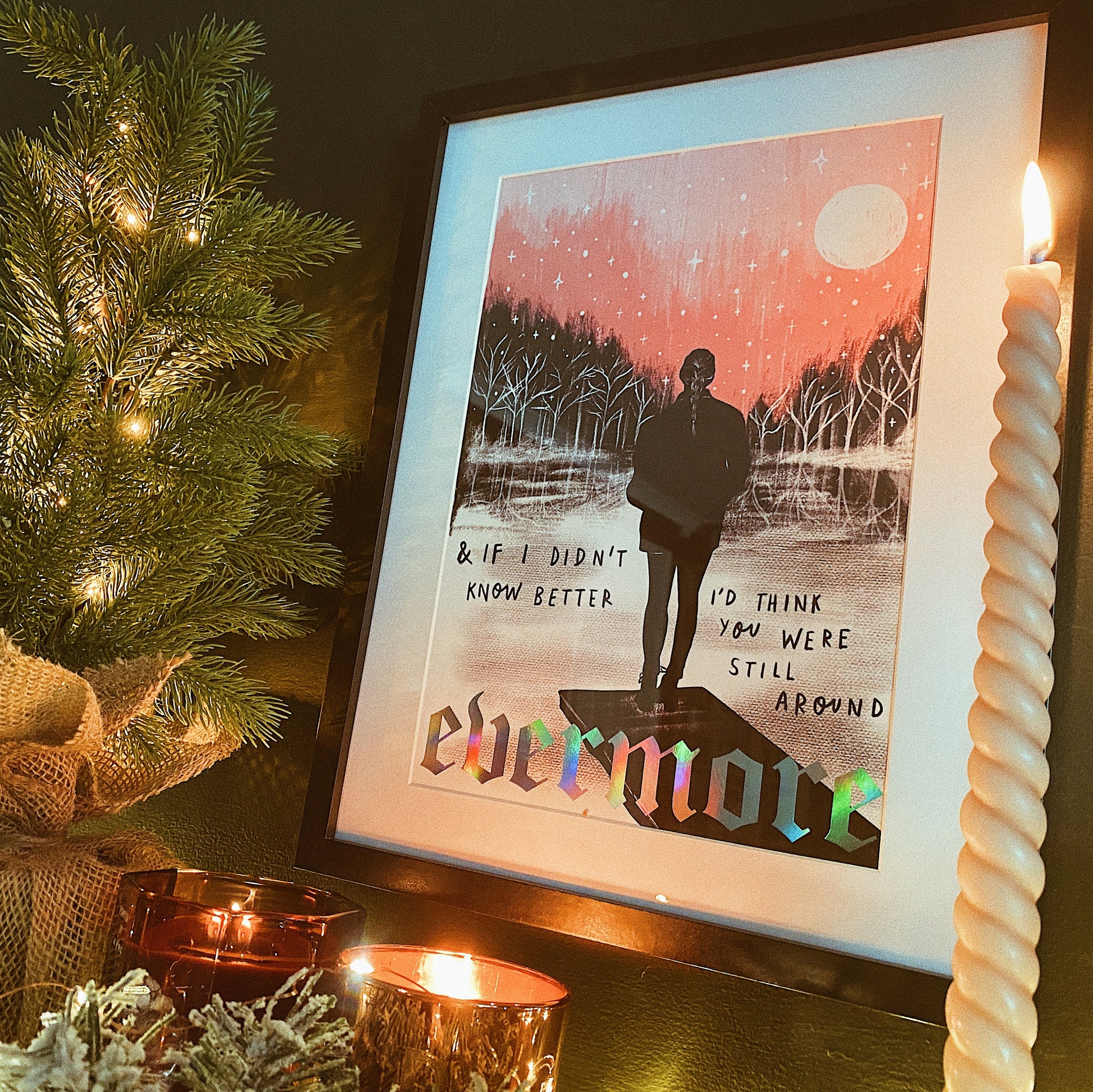 Evermore A4 Foiled Art Print - Marjorie