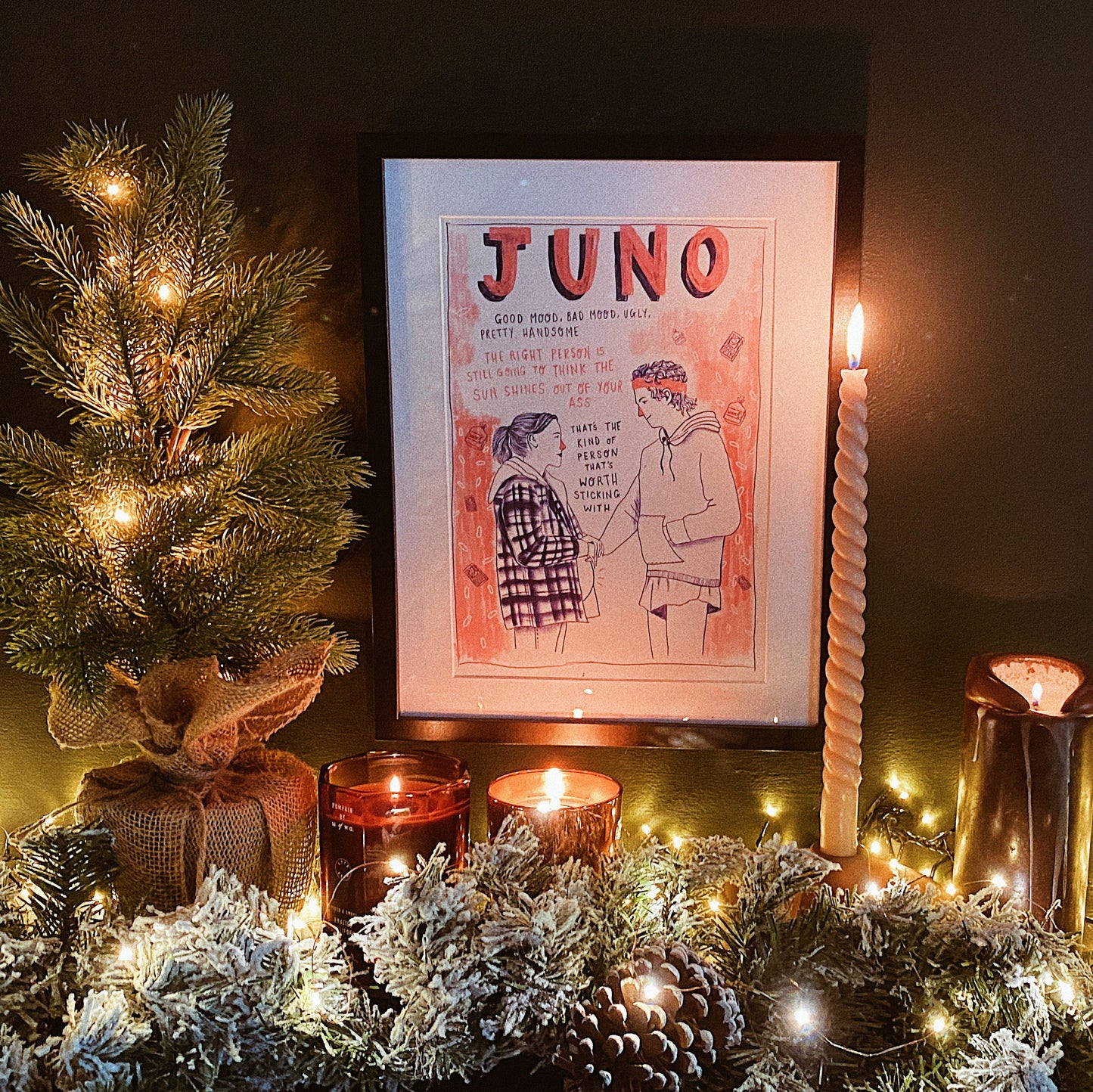 Juno a4 movie art print