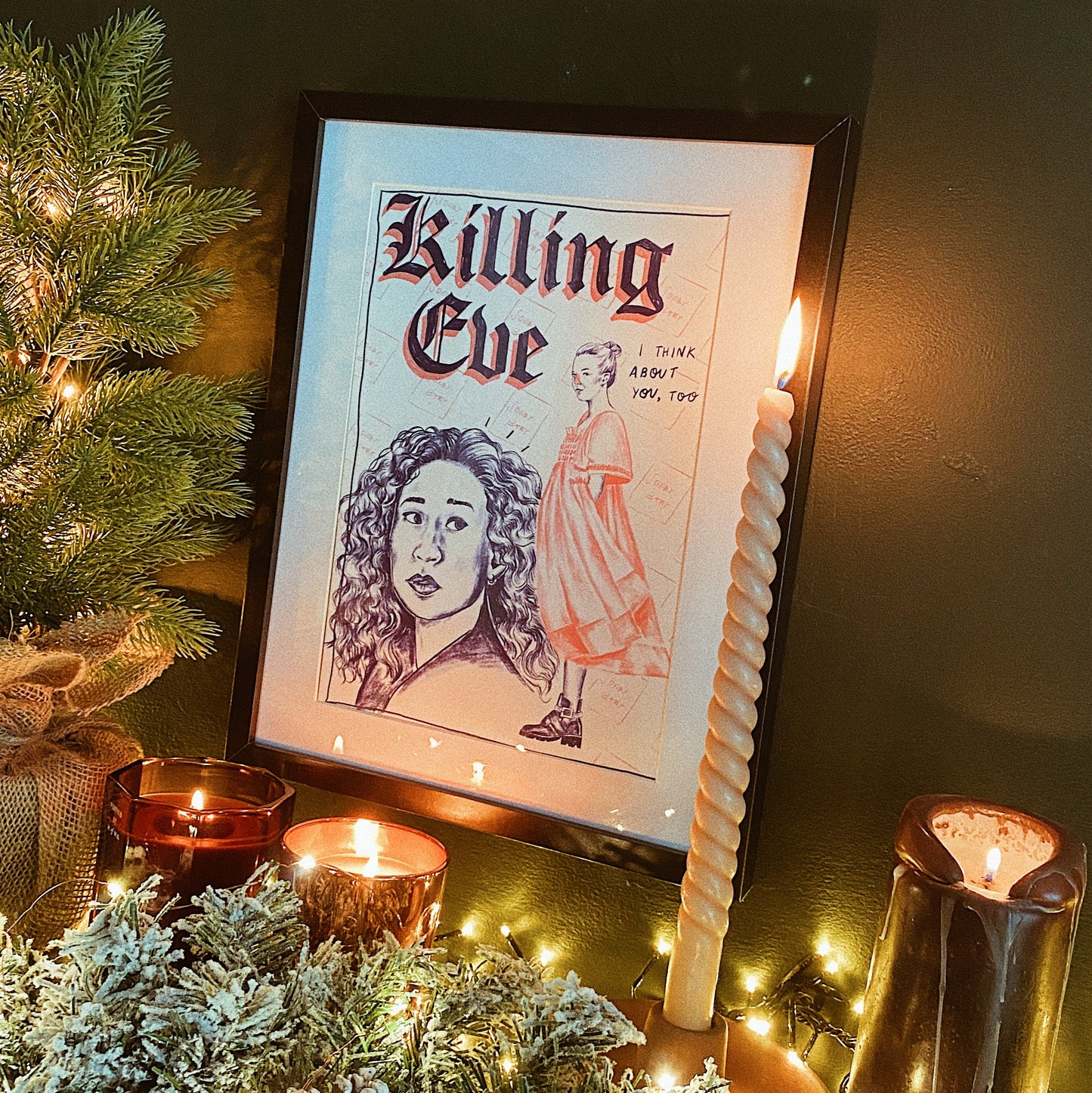 Killing Eve A4 art print