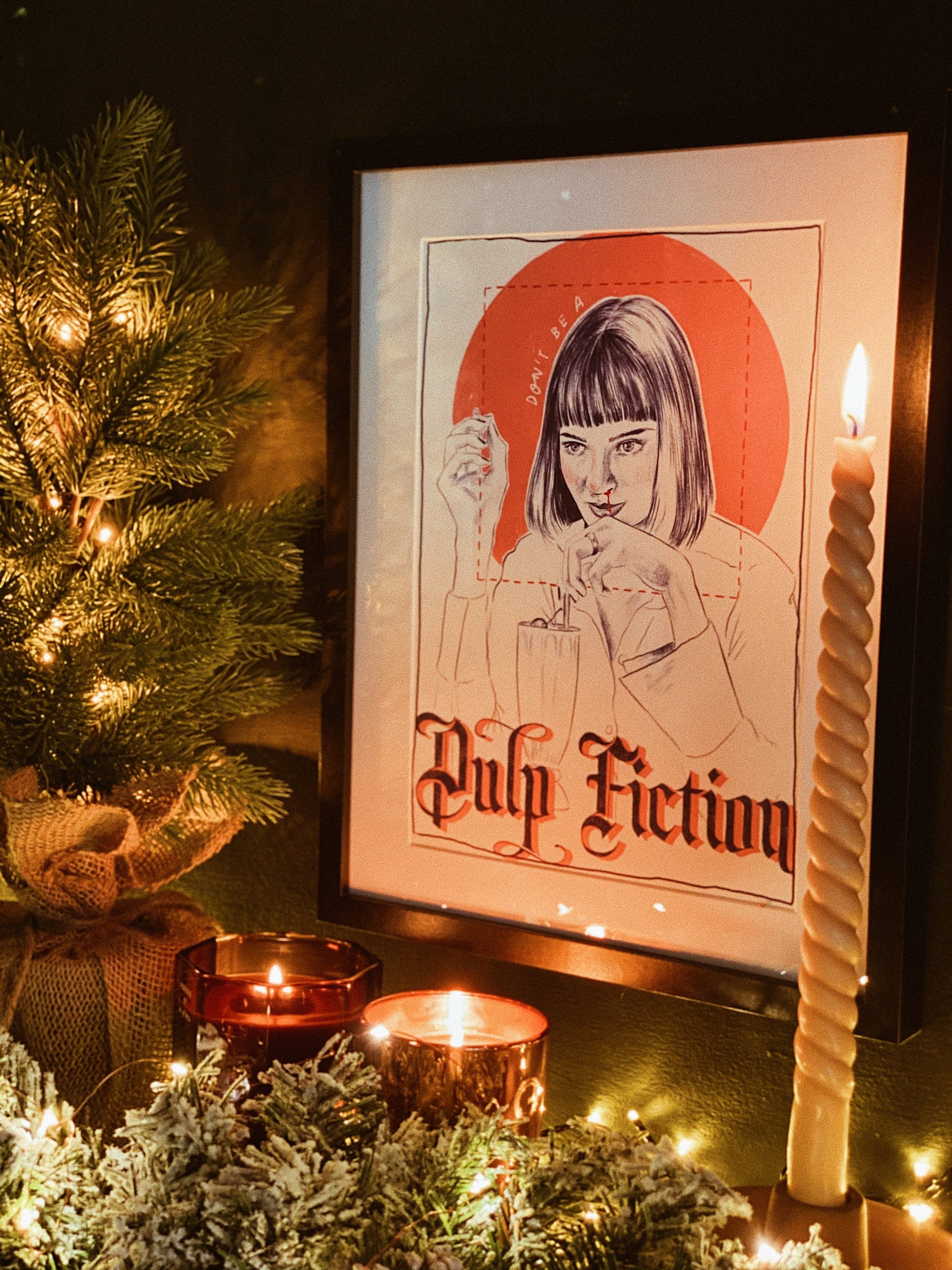 Pulp Fiction A4 Art Print