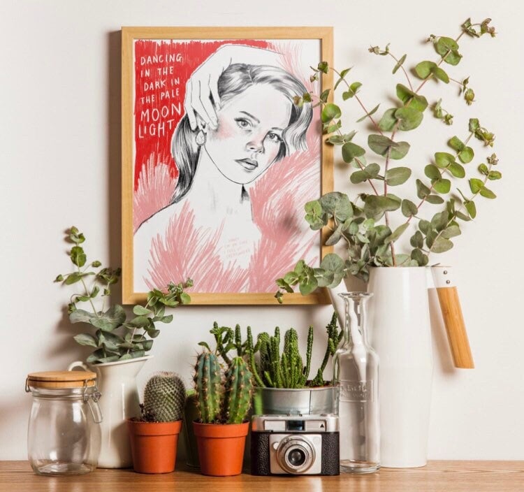 Lana Del Rey a4 art print