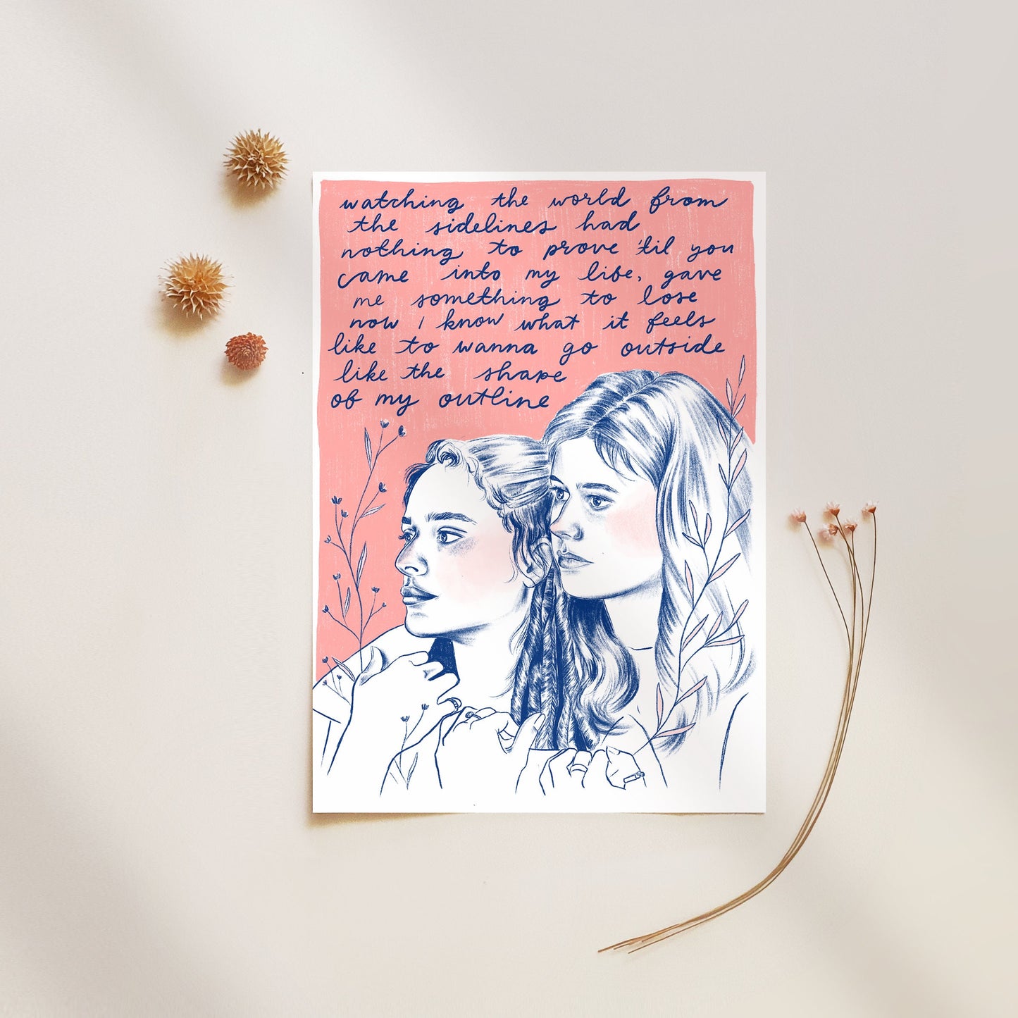 Conversations with Friends A4 Art Print