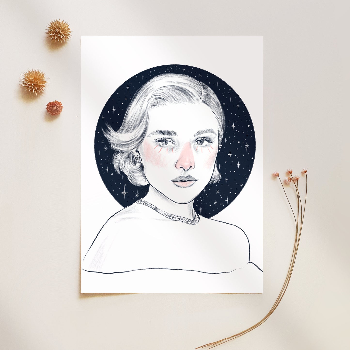 Florence Pugh Art Print A4