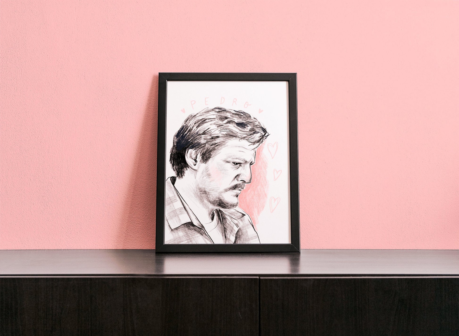 Pedro Pascal A4 Art Print