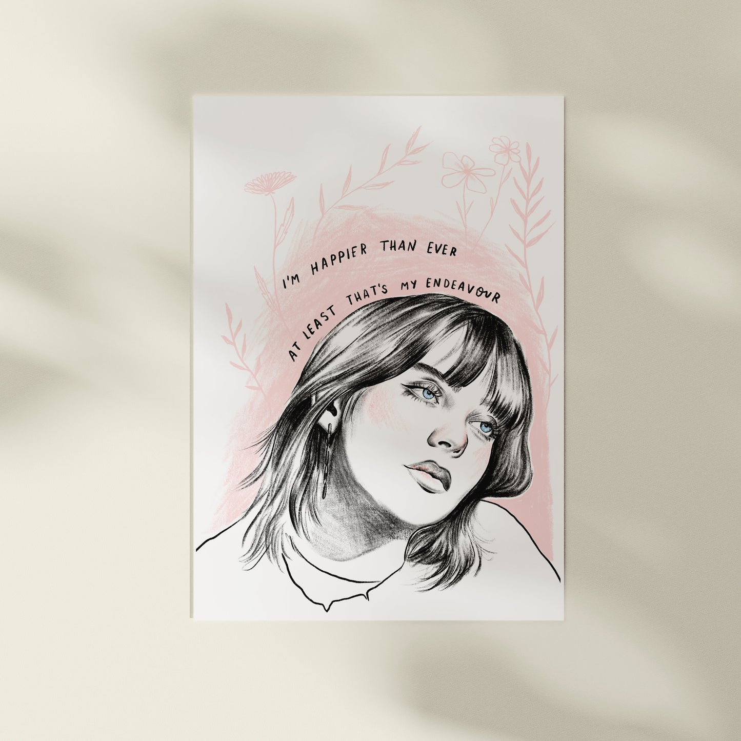 Billie Eilish 'Getting Older' A4 Print