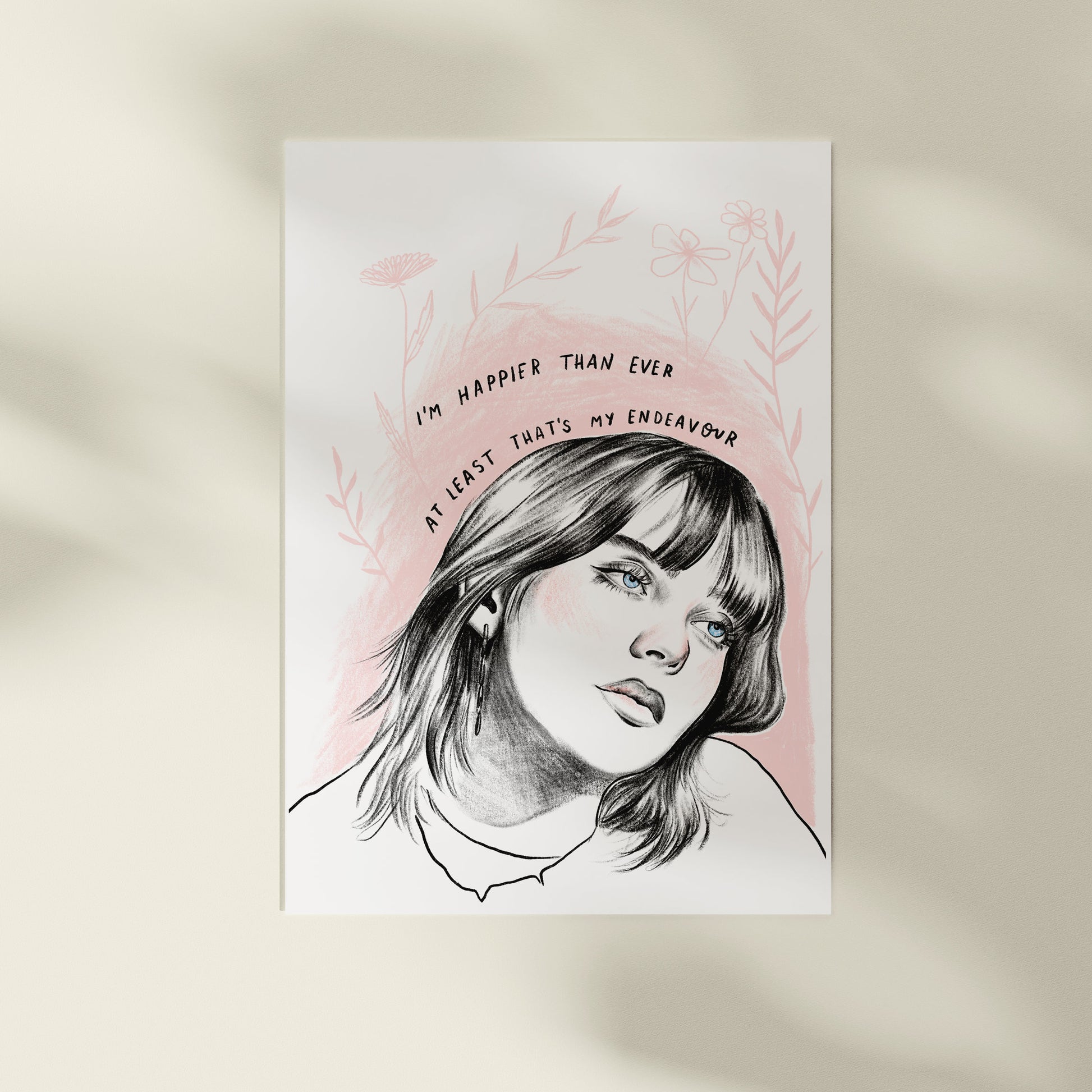 Billie Eilish 'Getting Older' A4 Print