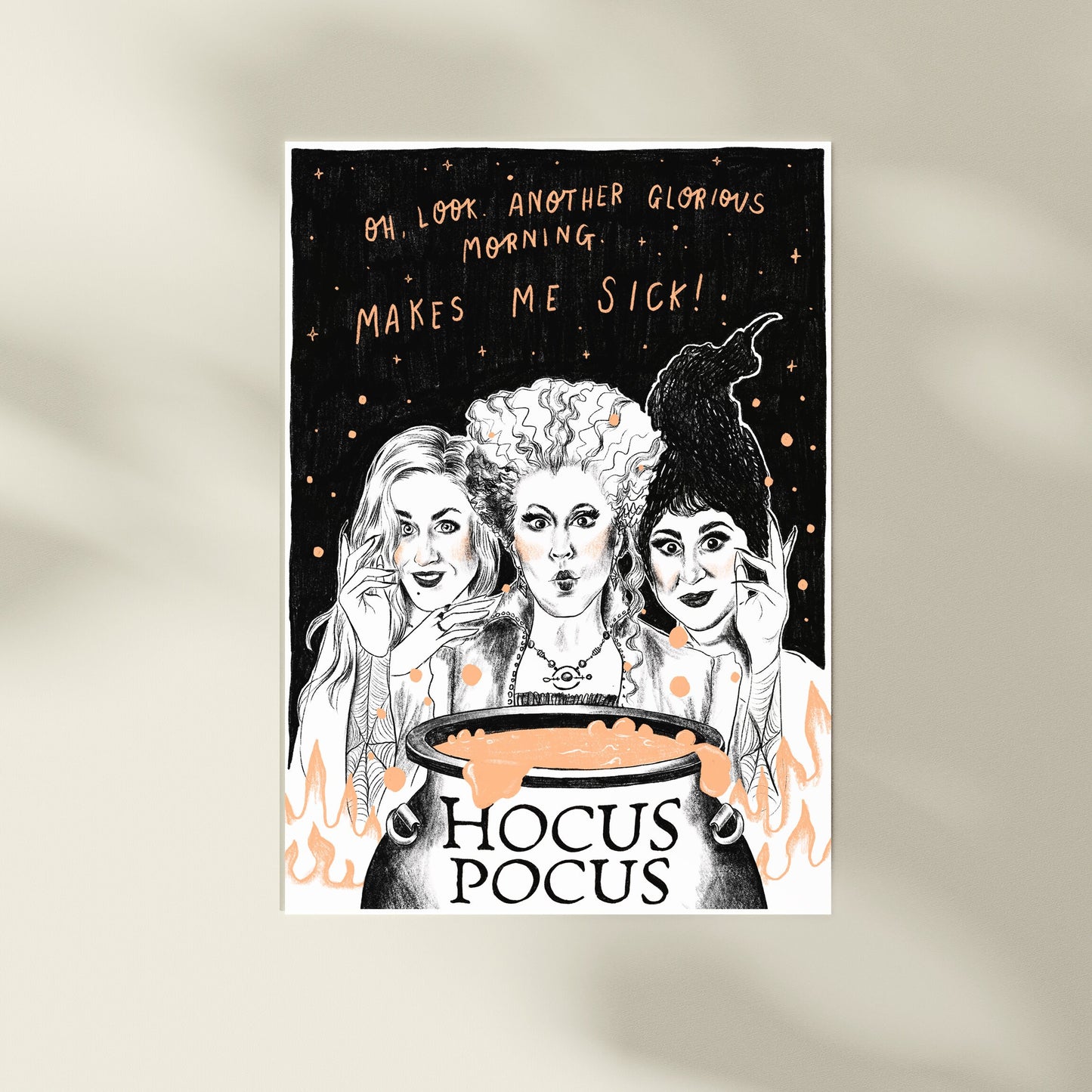 Hocus Pocus A4 Halloween Art Print