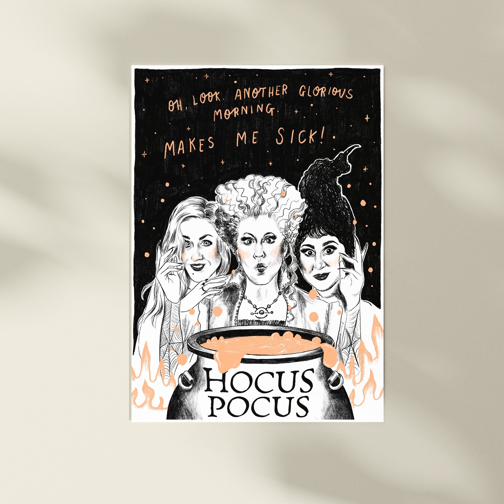 Hocus Pocus A4 Halloween Art Print