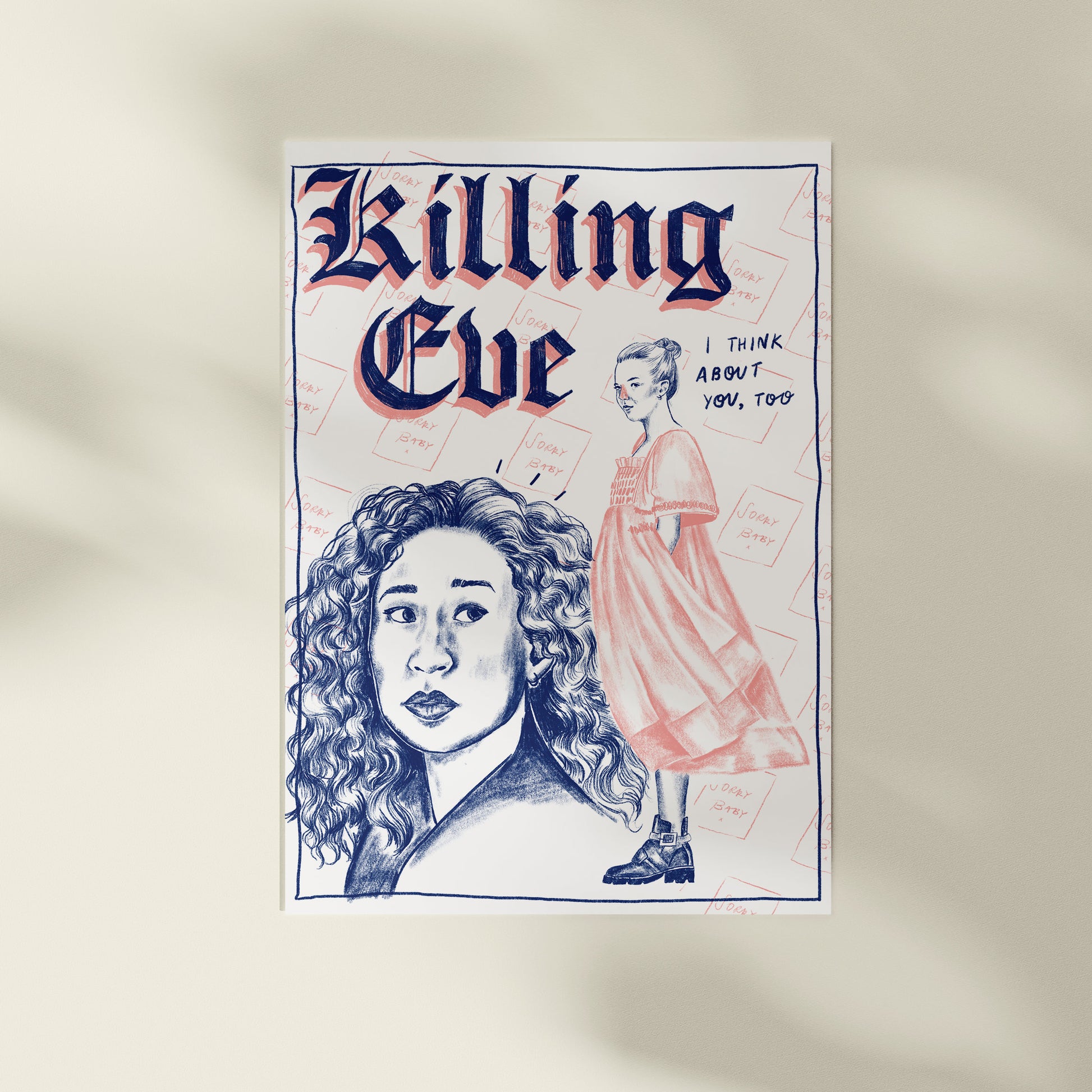 Killing Eve A4 art print