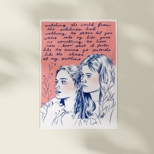 Conversations with Friends A4 Art Print