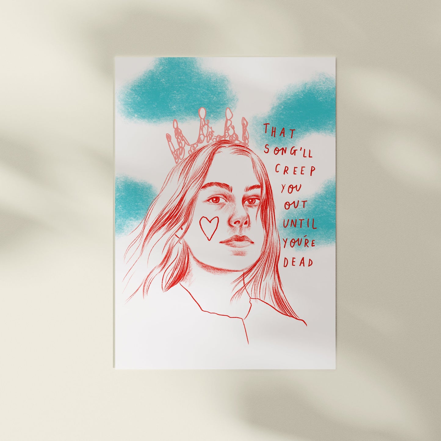 Phoebe Bridgers A4 Art print