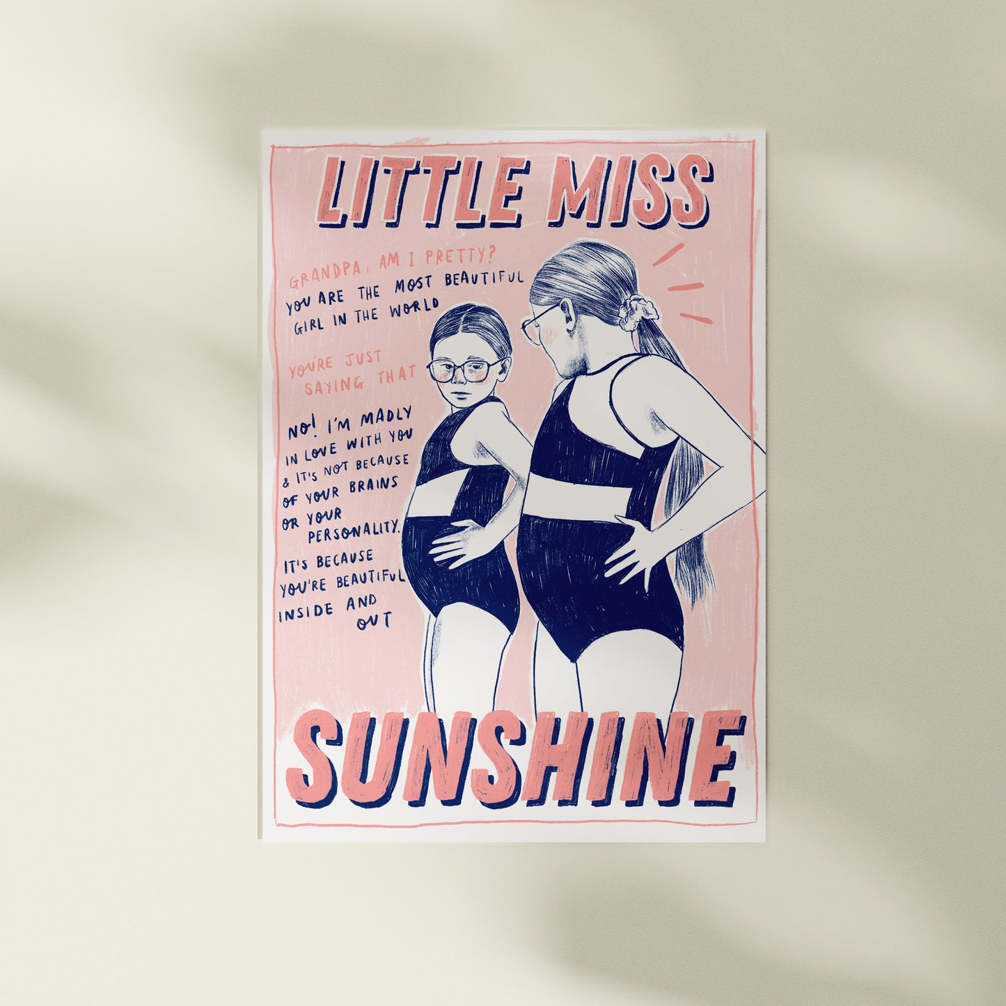Little Miss Sunshine A4 Art Print
