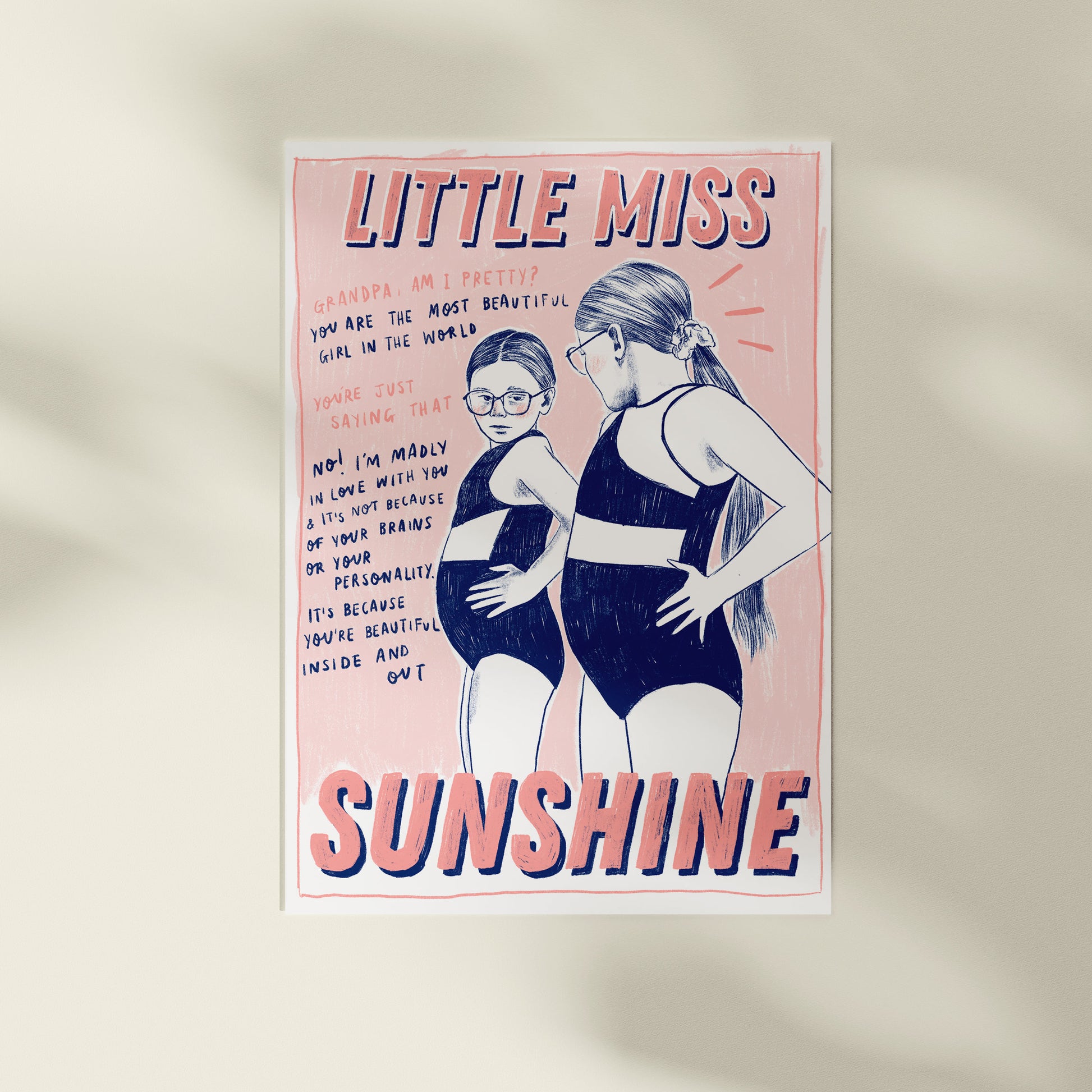 Little Miss Sunshine A4 Art Print
