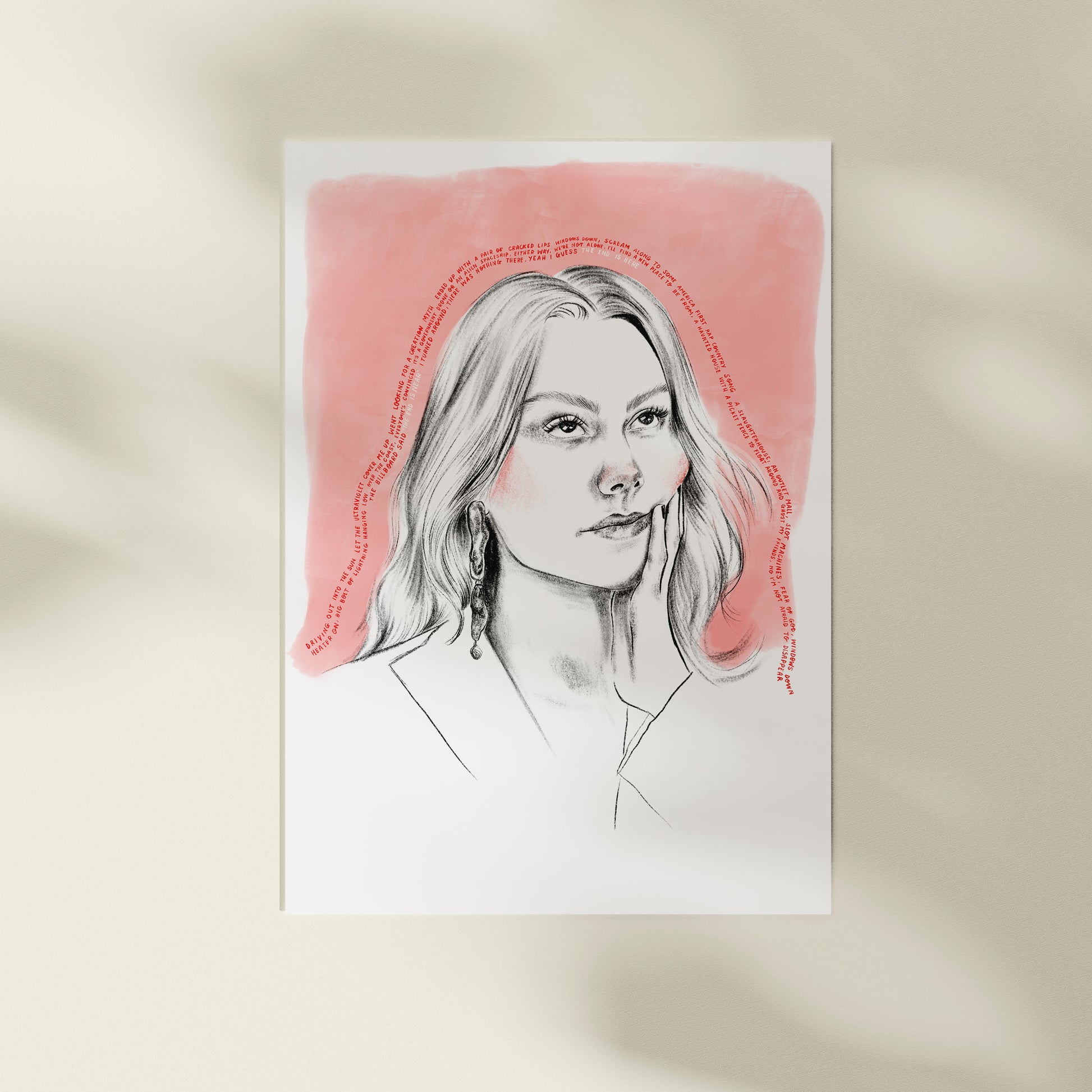 Phoebe Bridgers - I Know The End A4 Art Print