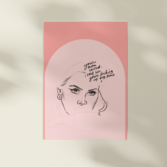 Lana Del Rey - A&W A4 Art Print