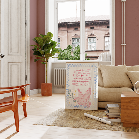 leonard cohen once said, boygenius giclée large prints