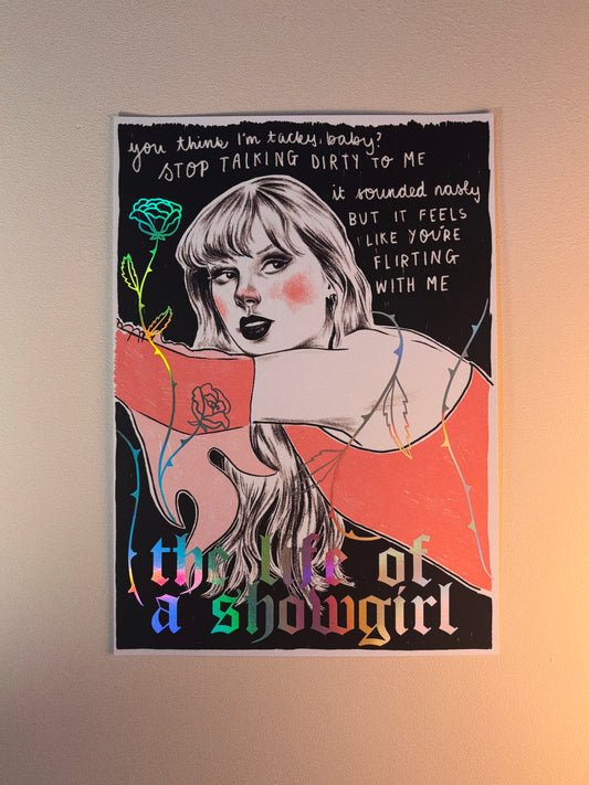 The Life of a Showgirl Taylor A4 Print B