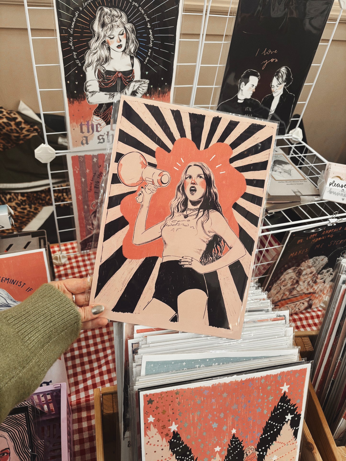 Olivia Rodrigo Megaphone A4 Art Print