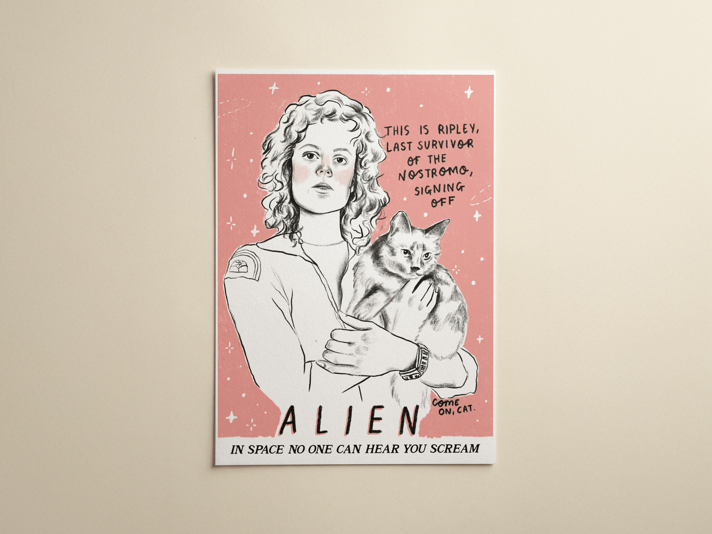 Alien A4 Art Print