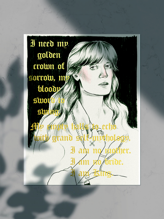 Florence and the Machine 'King' foiled print