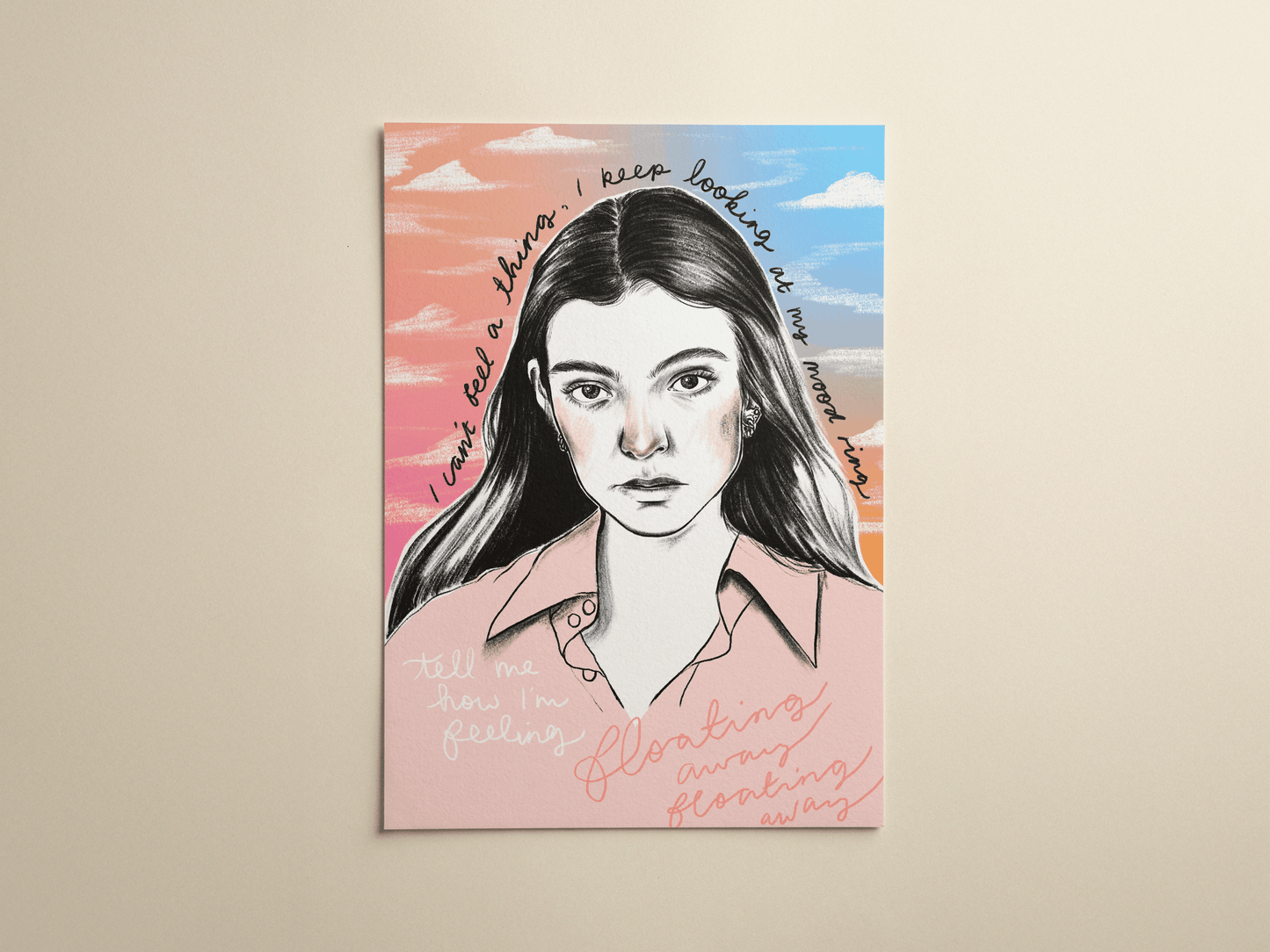 Lorde - Mood Ring - A4 Art Print