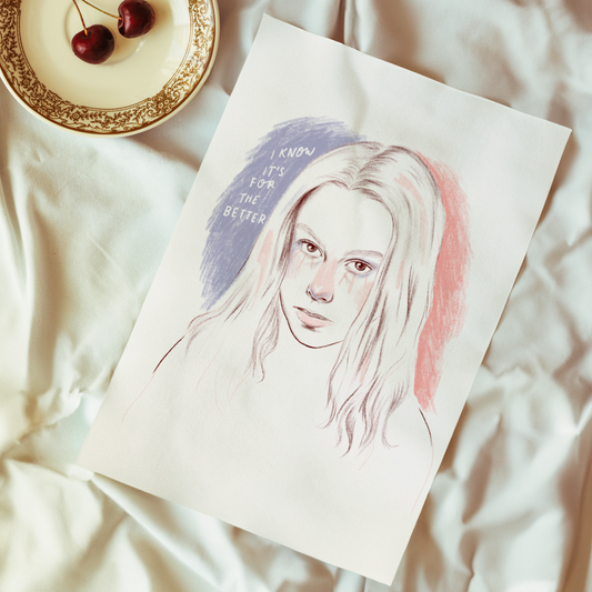 Phoebe Bridgers 'Waiting Room' a4 art print