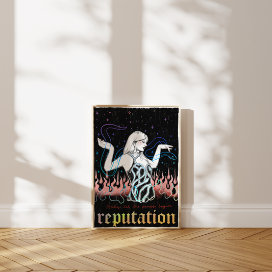 Reputation Taylor Swift A4 Holographic Print