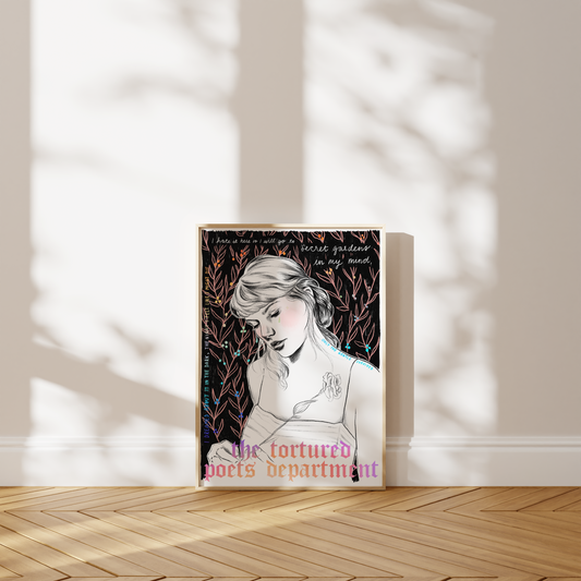 The Tortured Poets Department Taylor Swift A4 Holographic Print